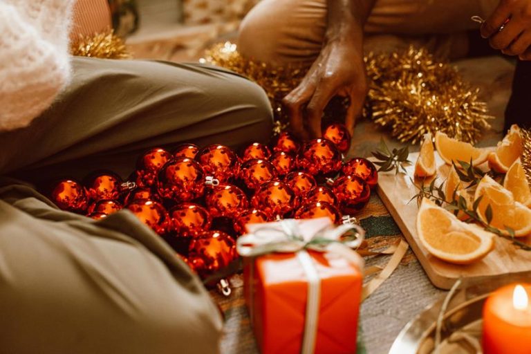 dried orange christmas garland